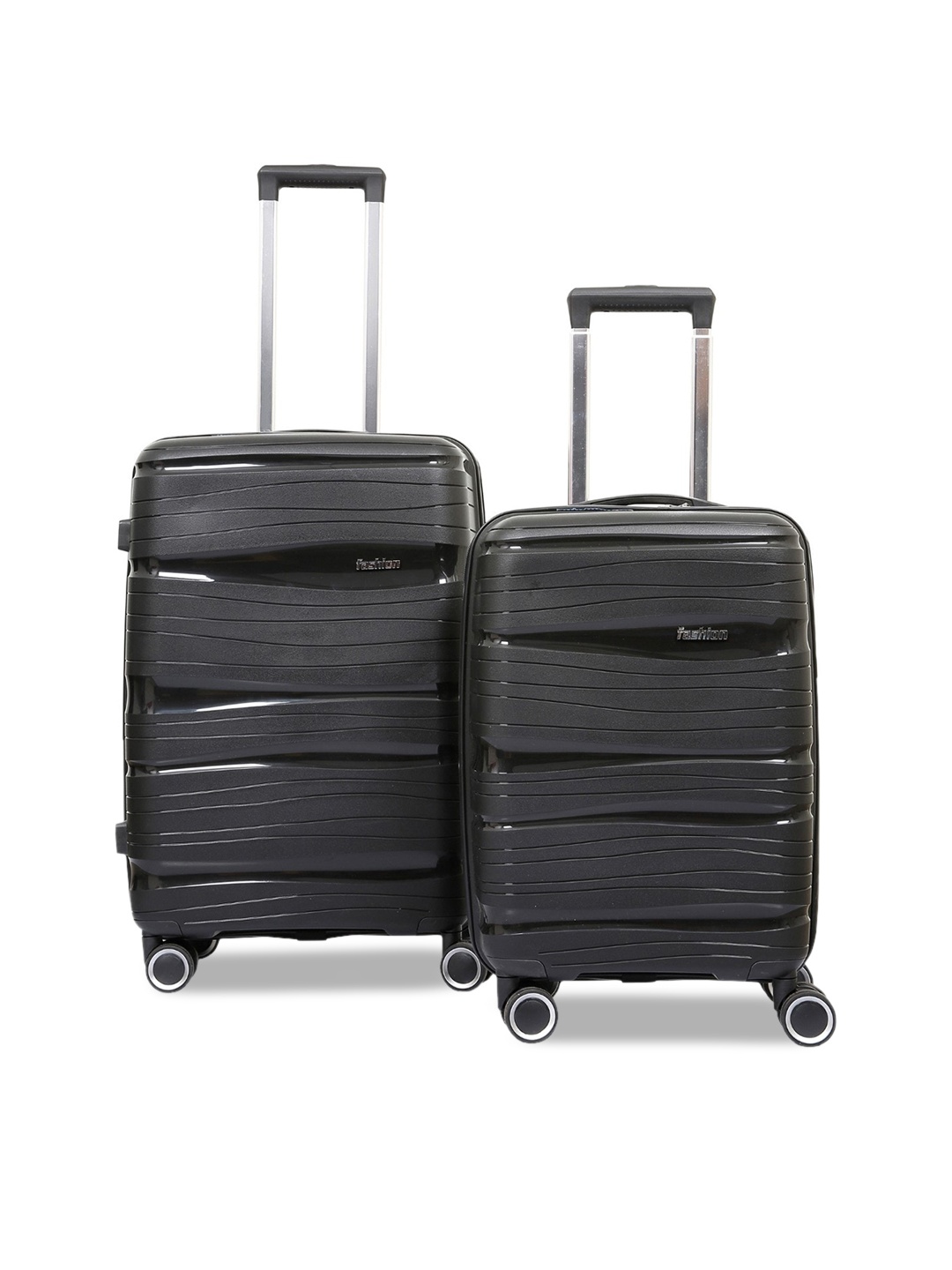 

Polo Class Set Of 2 Solid Hard-Sided Trolley Suitcase, Black