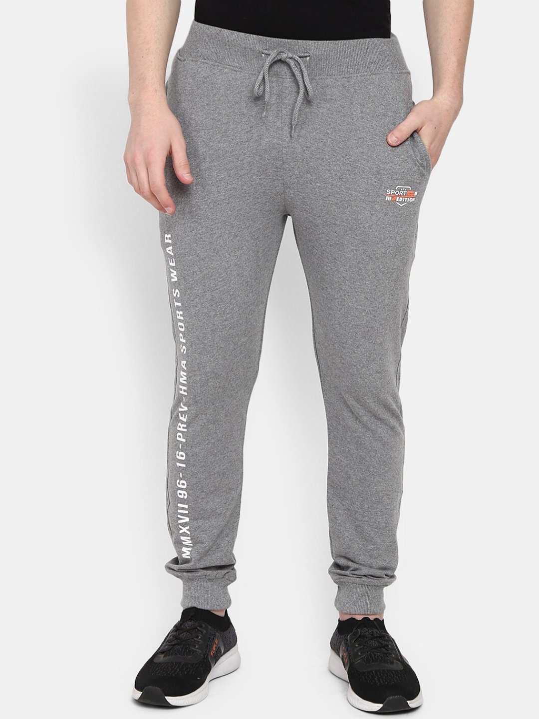 

V-Mart Men Grey Solid Joggers