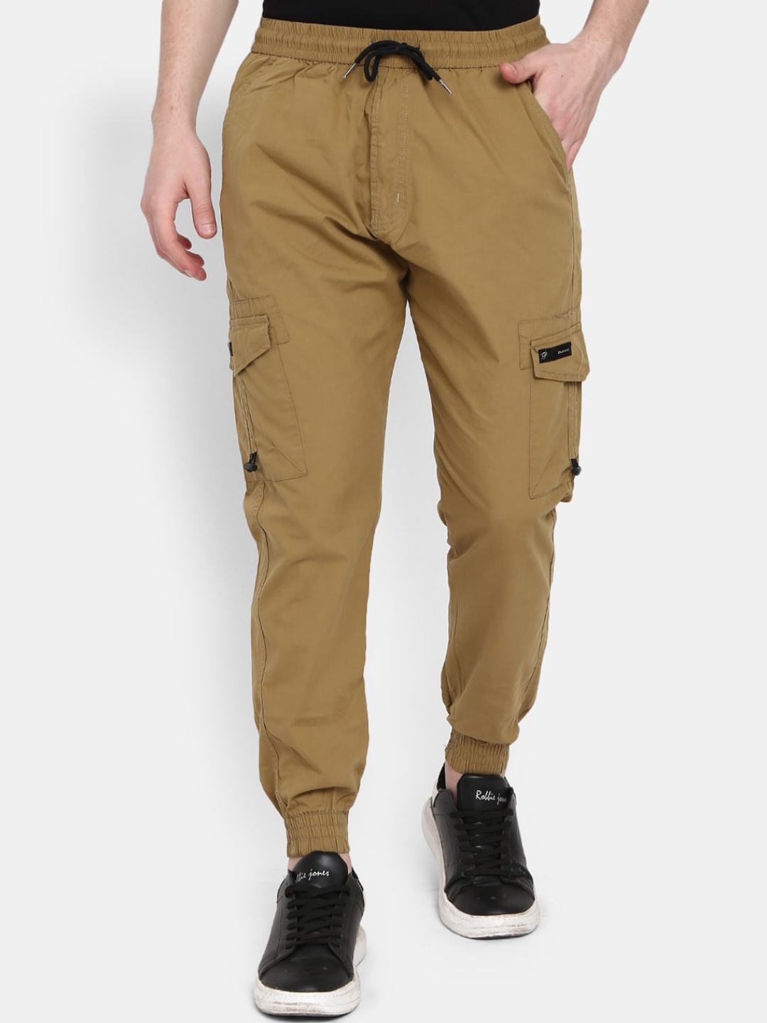 

V-Mart Men Khaki Solid Joggers