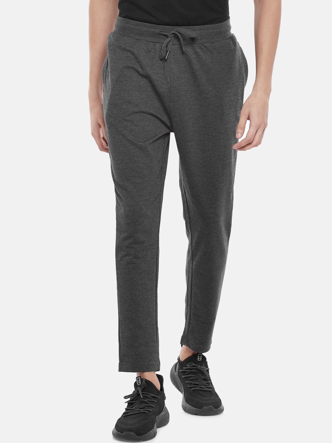 

Ajile by Pantaloons Men Charcoal Solid Slim-Fit Track Pant