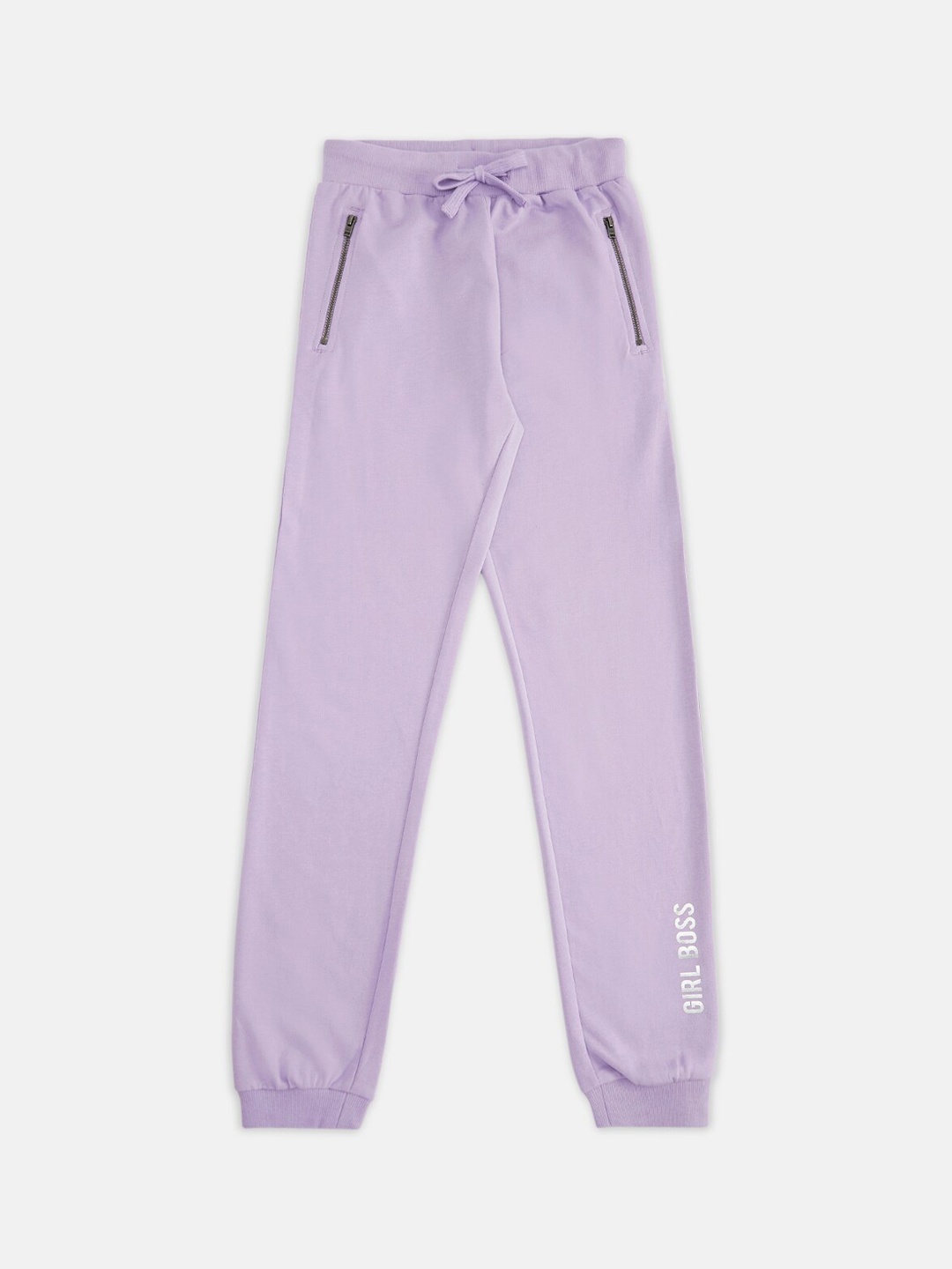 

Pantaloons Junior Girls Lavender Solid Cotton Track Pants