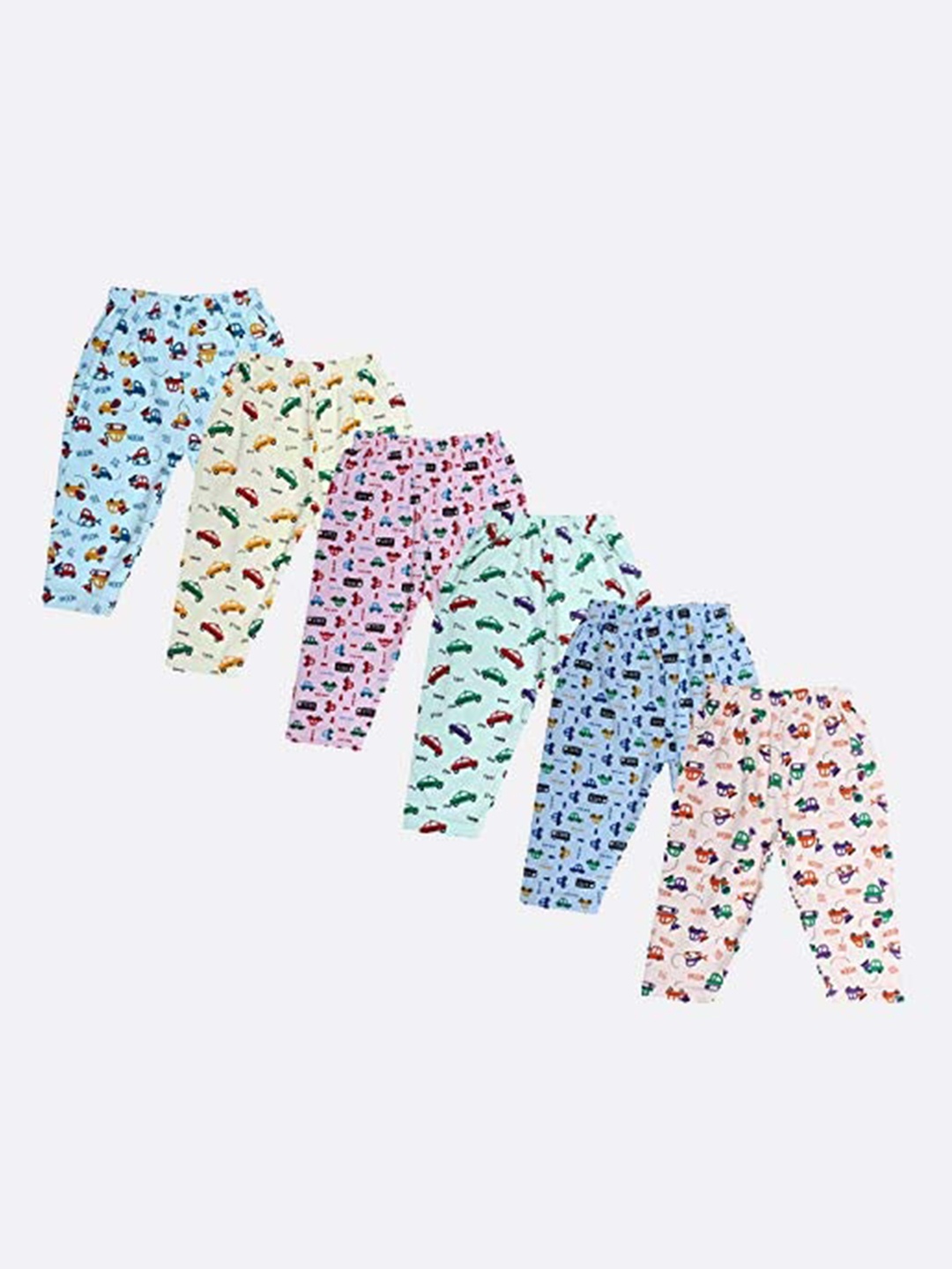 

Superminis Pack of 6 Kids Printed Lounge Pants, Multi