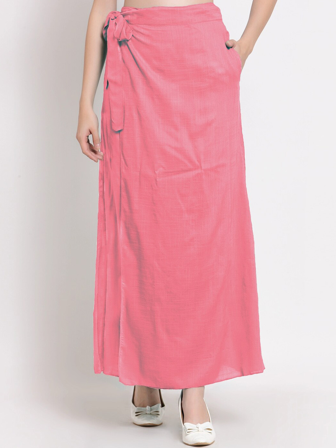 

PATRORNA Plus Size Rose Long Wrap Skirt