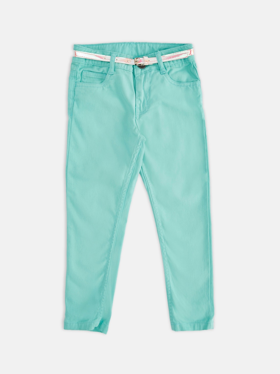 

Pantaloons Junior Girls Blue Trousers