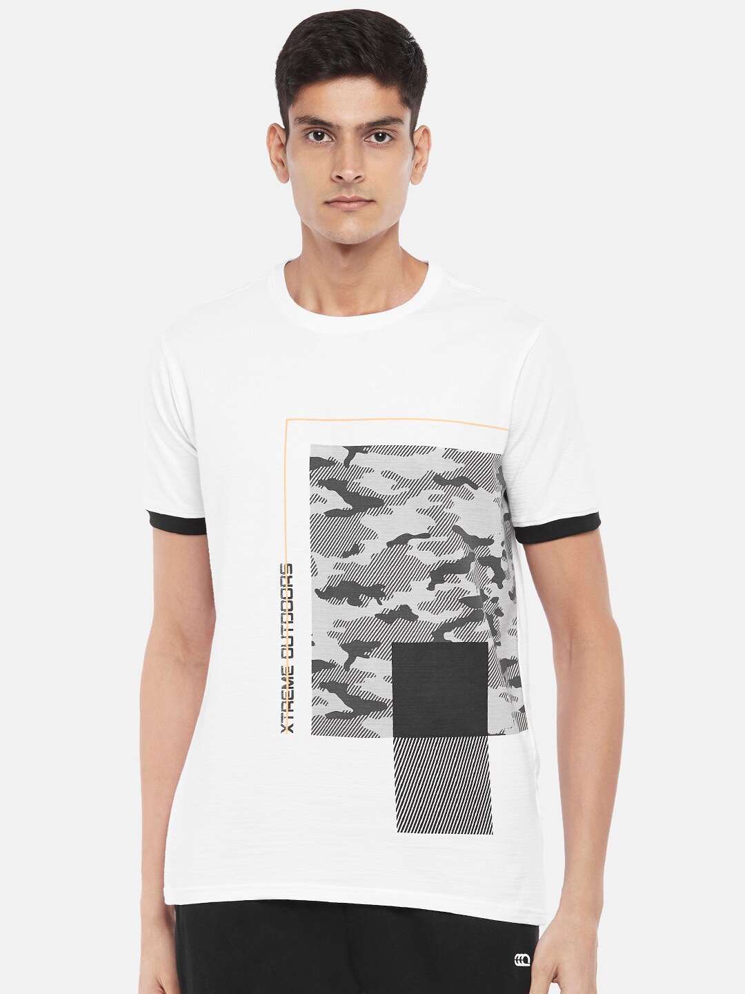 

Ajile by Pantaloons Men White Printed Slim Fit T-shirt