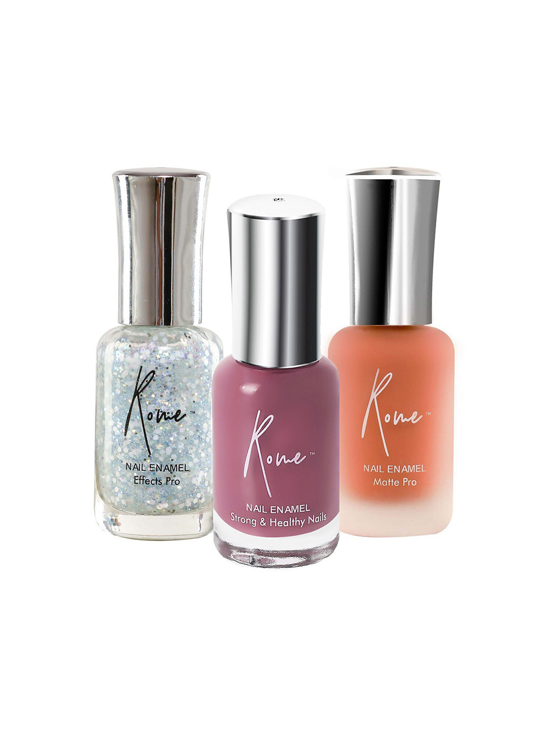 

Rome Set Of 3 Matte Pro & Effects Pro Nail Enamel, Multi