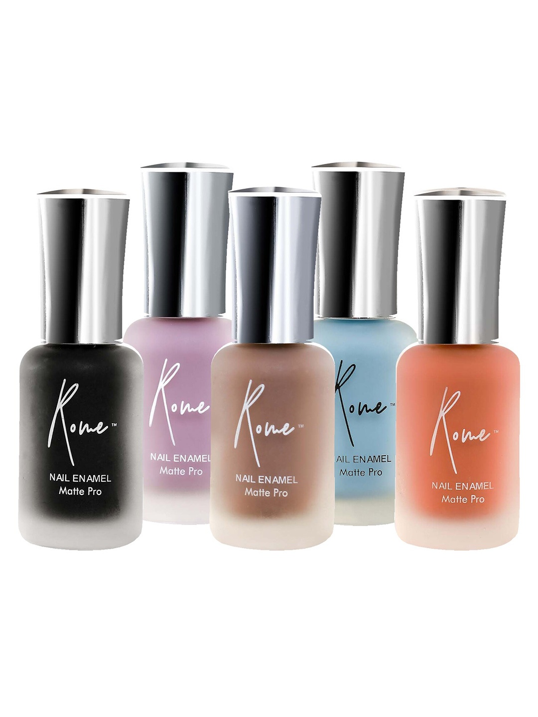 

Rome Set Of 5 Matte Pro Nail Enamel, Multi