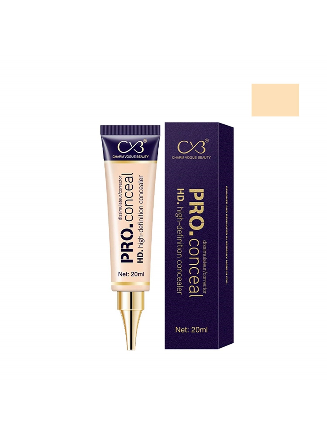 

CVB Pro Conceal High-Definition Concealer - Shade 03, Cream