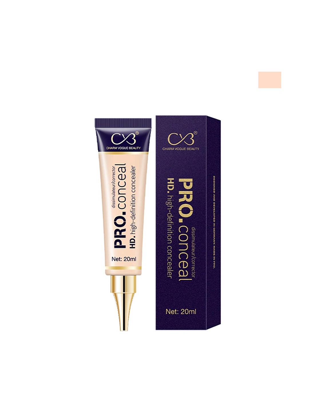 

CVB Pro Conceal High-Definition Concealer - Shade 01, Cream