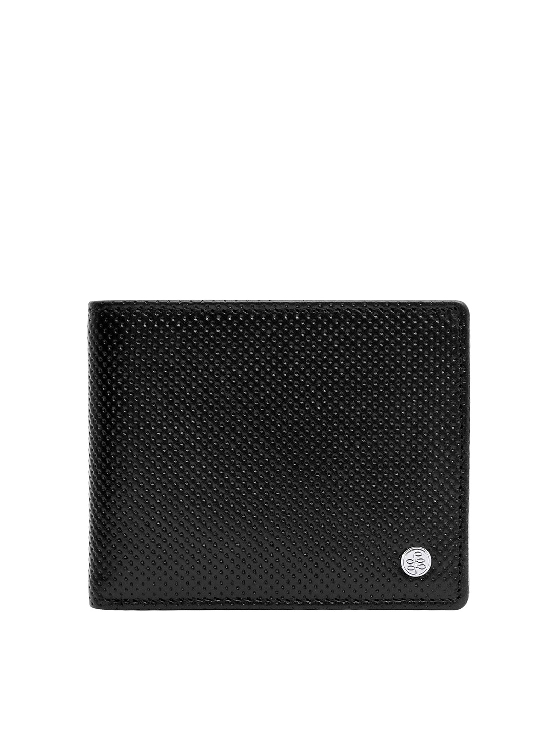 

Eske Men Black Leather Two Fold Wallet