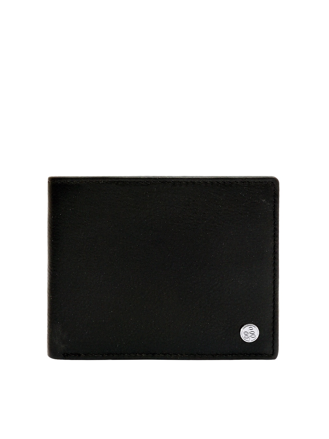 

Eske Men Black Leather Two Fold Wallet