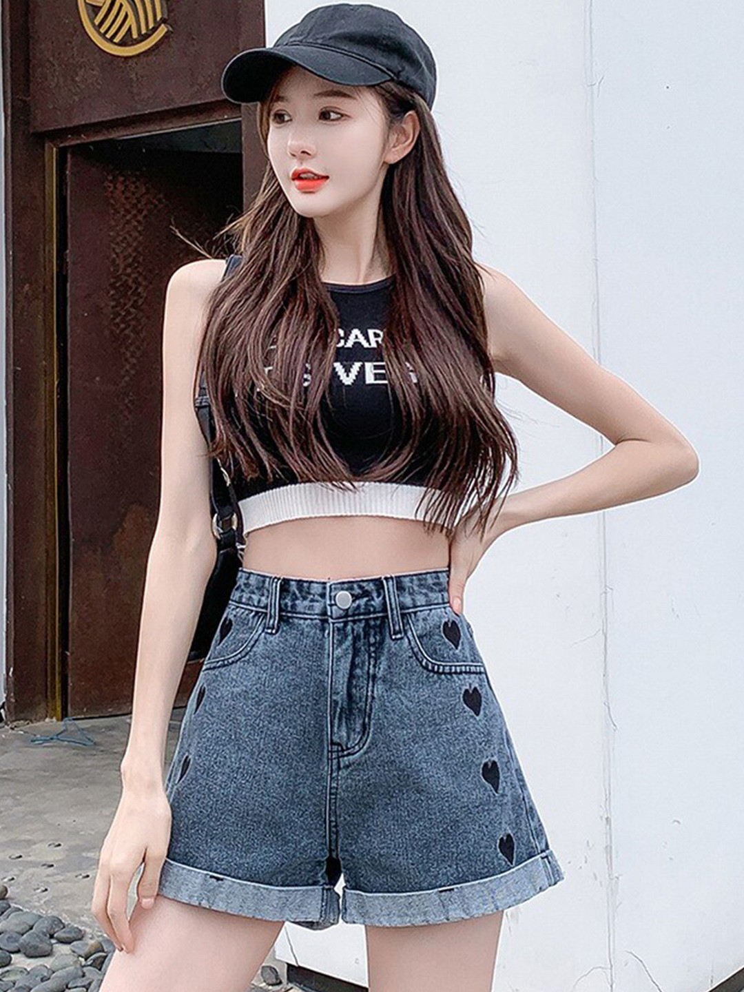 

BoStreet Women Blue Regular Fit Denim Shorts