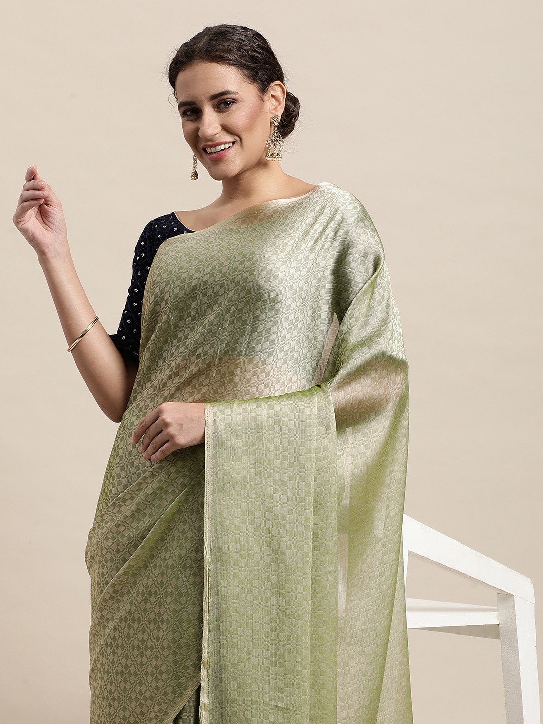 

awesome Green Pure Cotton Saree