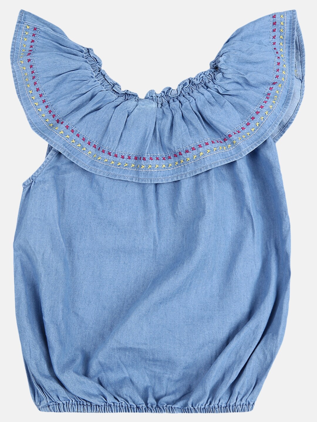 

V-Mart Girls Blue Denim Top