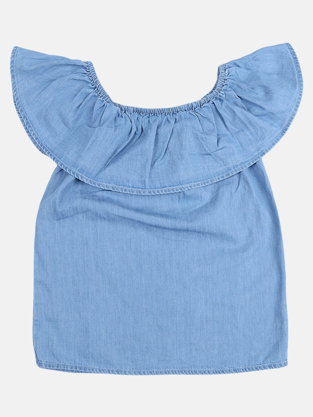 

V-Mart Girls Blue Pure Cotton Top