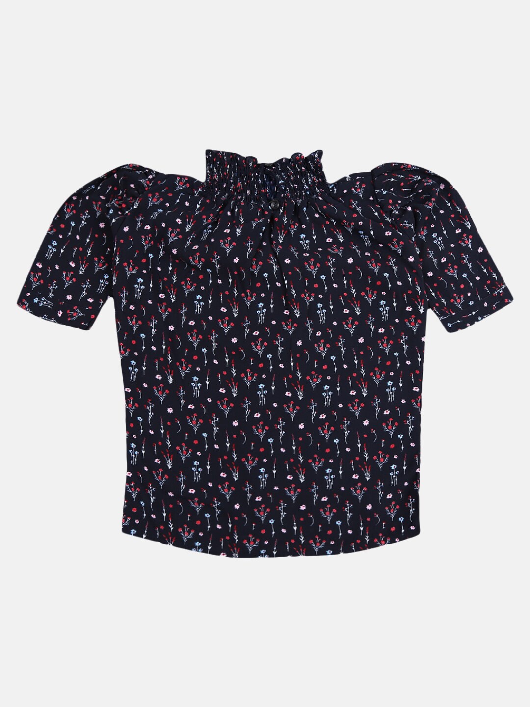 

V-Mart Girls Blue Print Top