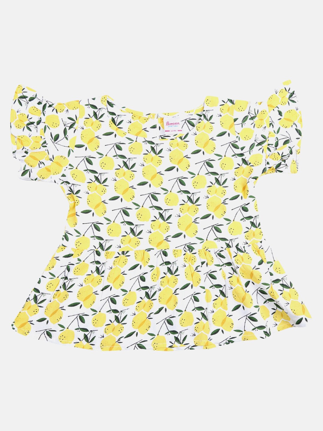 

V-Mart Girls Yellow Floral Print Top