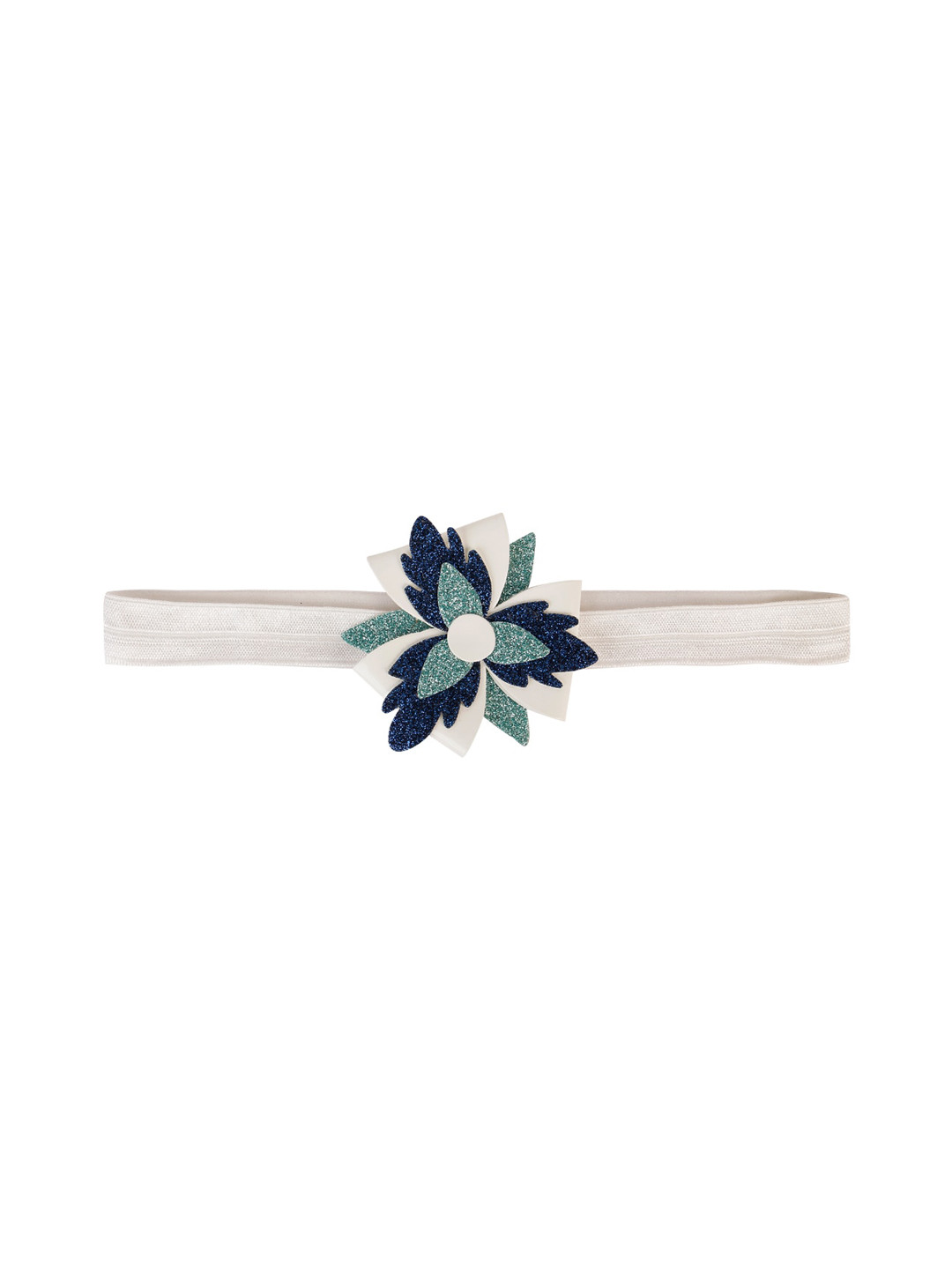 

Aye Candy Girls White & Blue Shamrock Flower Chill Wrap