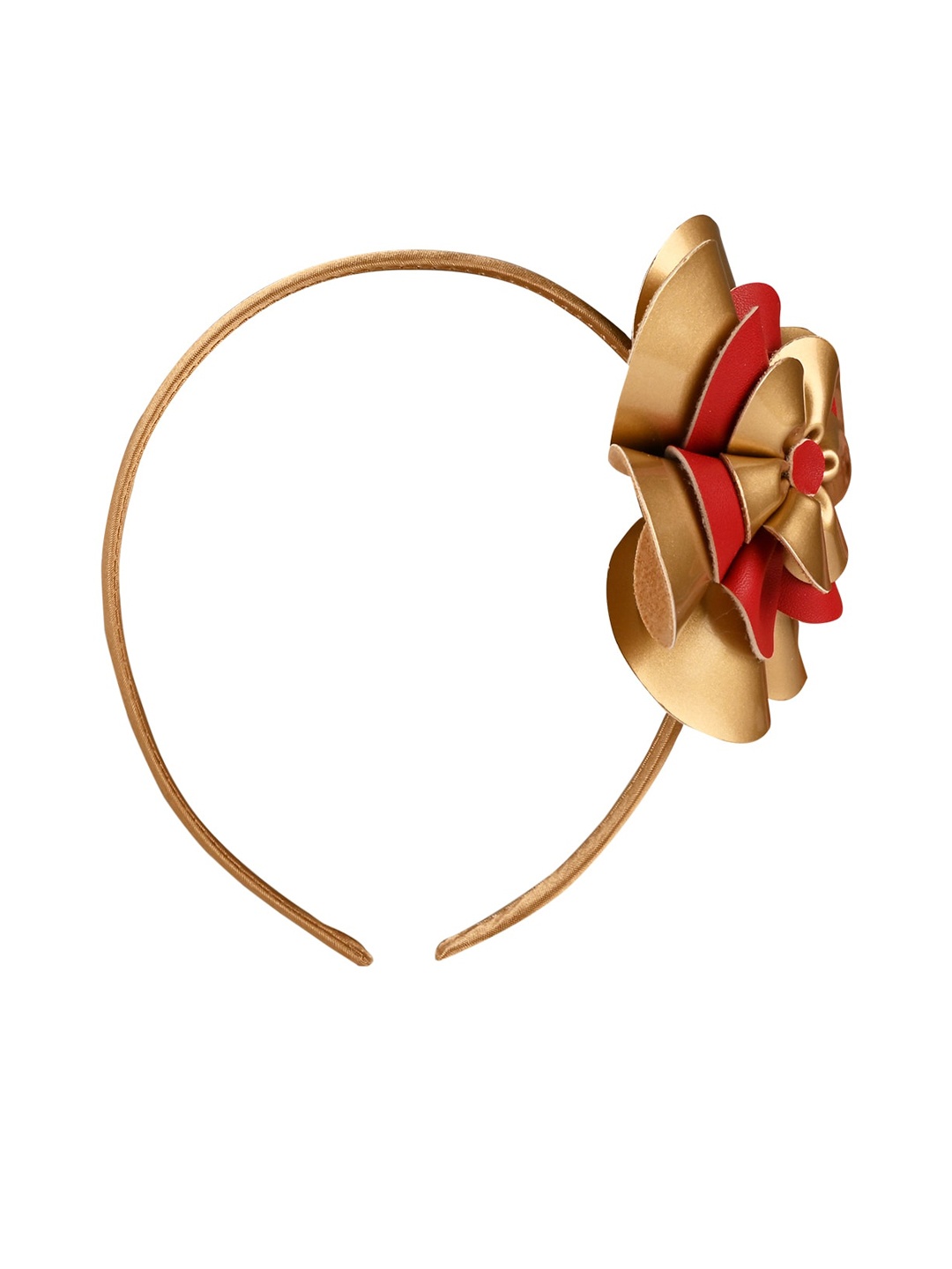 

Aye Candy Girls Red & Gold-Colored Big Flower Headband