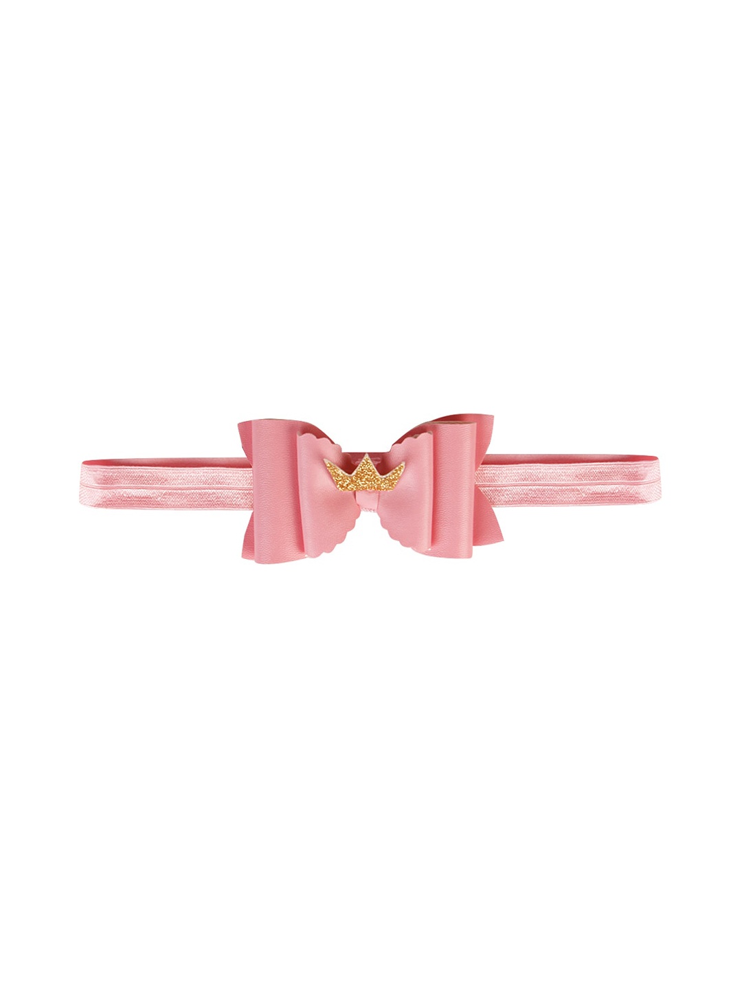 

Aye Candy Girls Gold & Pink Bow Headband