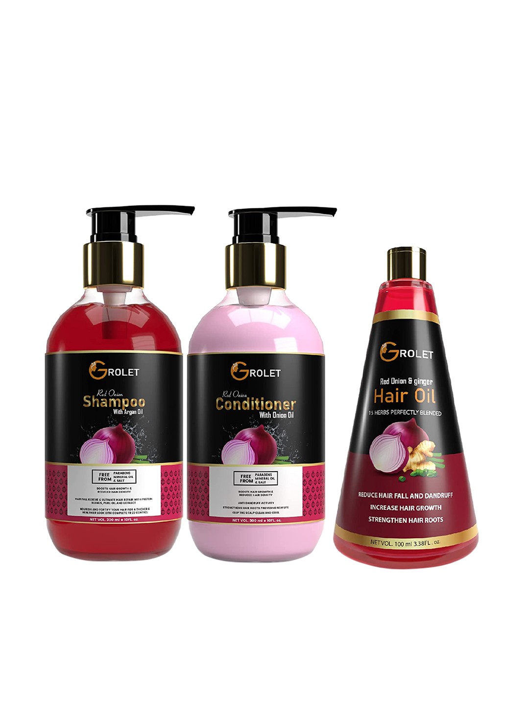 

GROLET Red Onion Ultimate Hair Care Kit - 700 ml