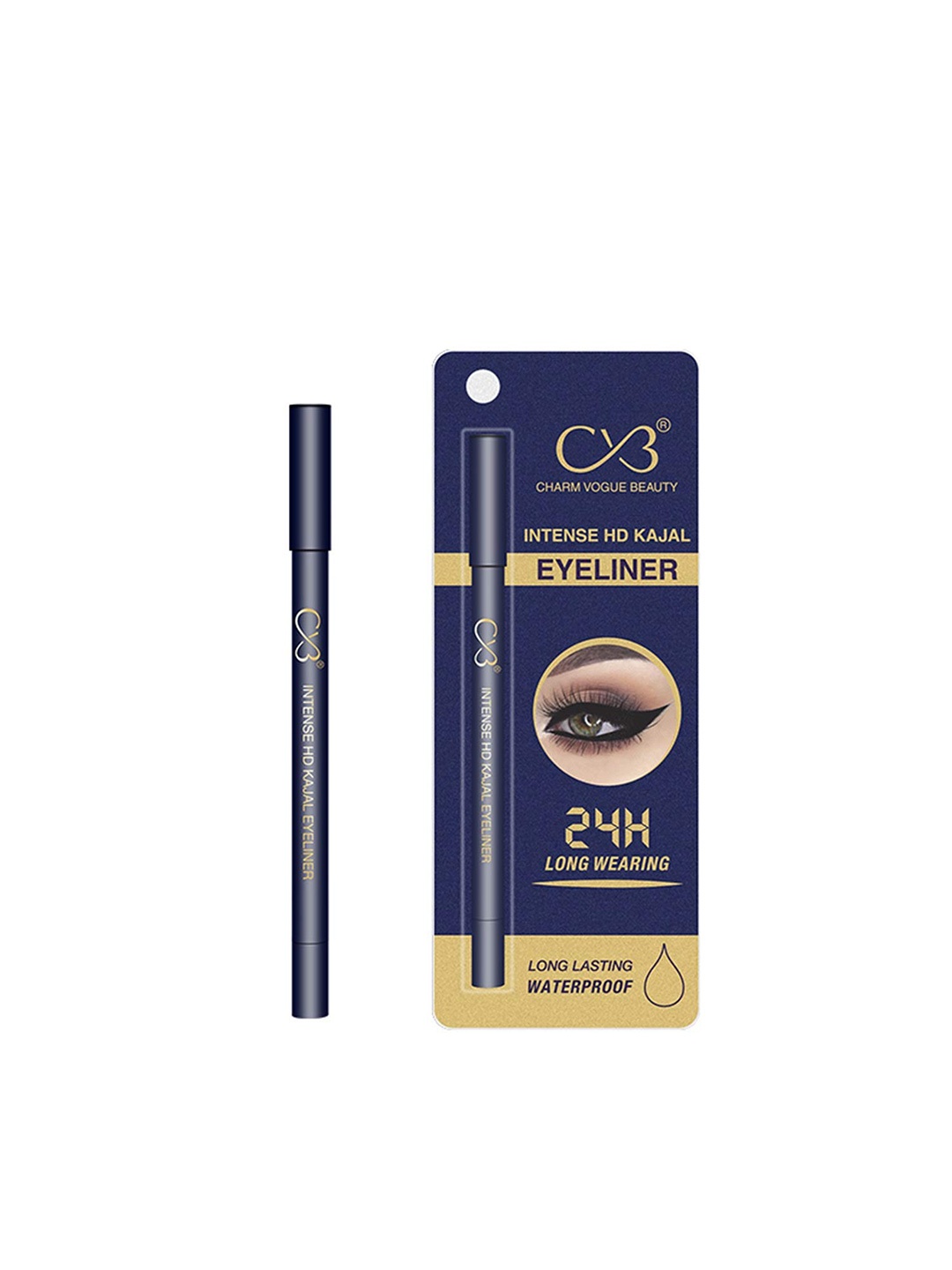 

CVB Intense HD 24H Long-Wearing Waterproof Kajal Eyeliner - Black C75
