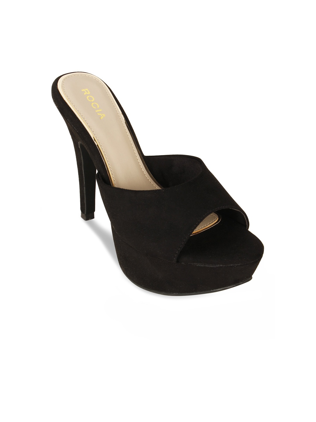 

Rocia Women Black Solid Stiletto Peep Toes