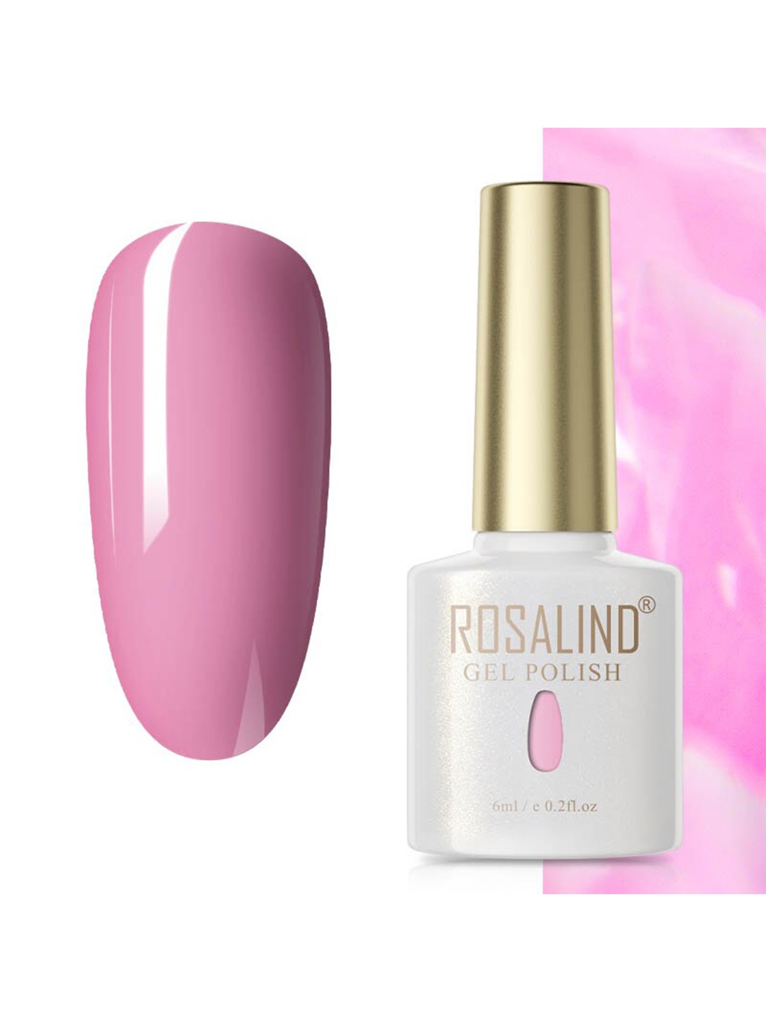 

ROSALIND Soak Off RAE Pure Color UV LED Gel Nail Polish - PX065, Pink