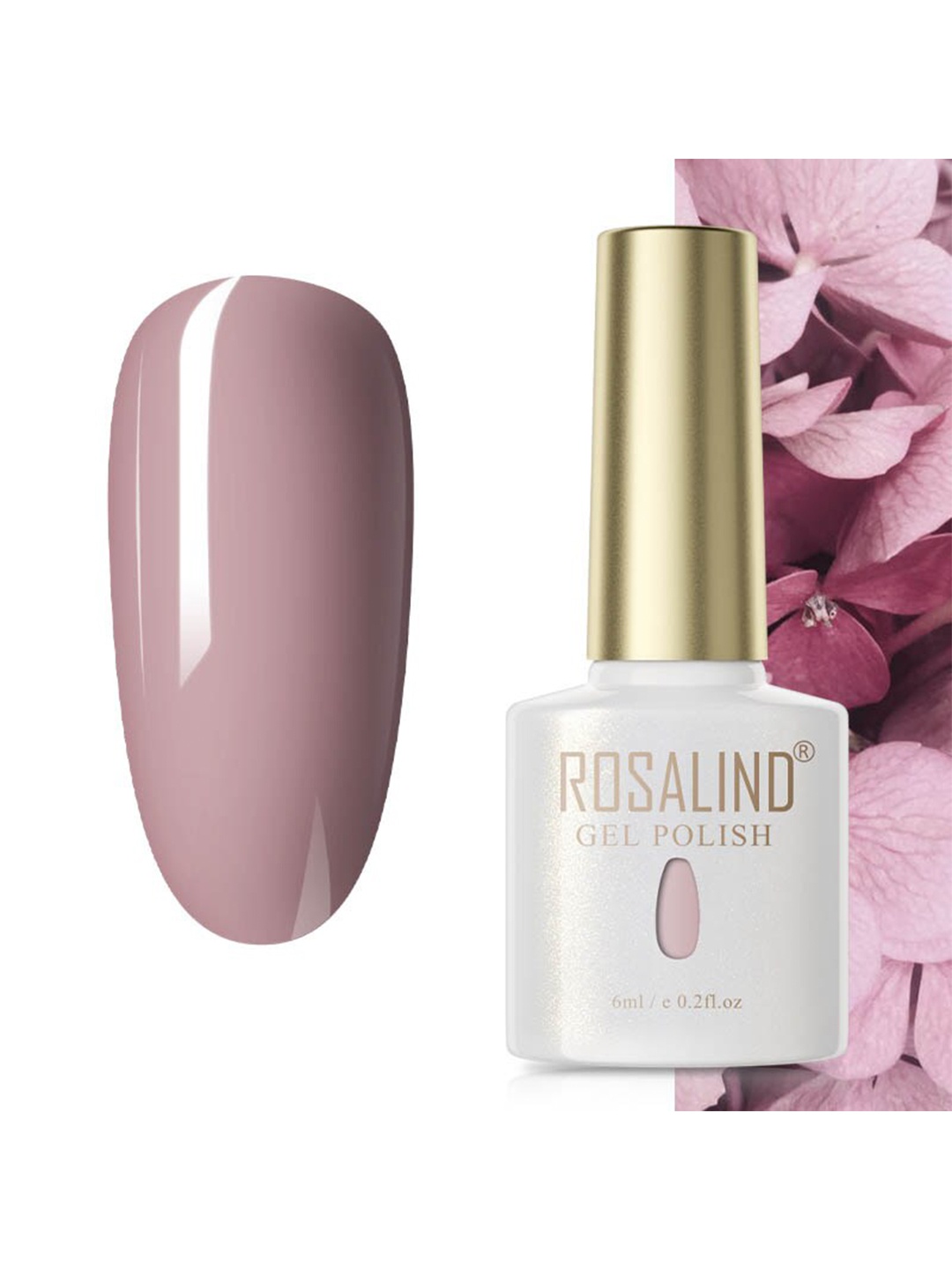 

ROSALIND Soak Off RAE Pure Color UV LED Gel Nail Polish - PX069, Pink