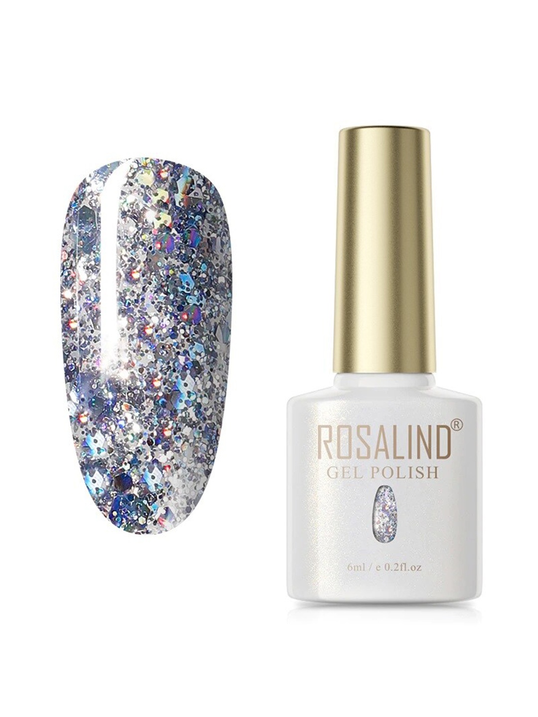 

ROSALIND Soak Off RAE Pure Color UV LED Gel Nail Polish - PX034, Blue