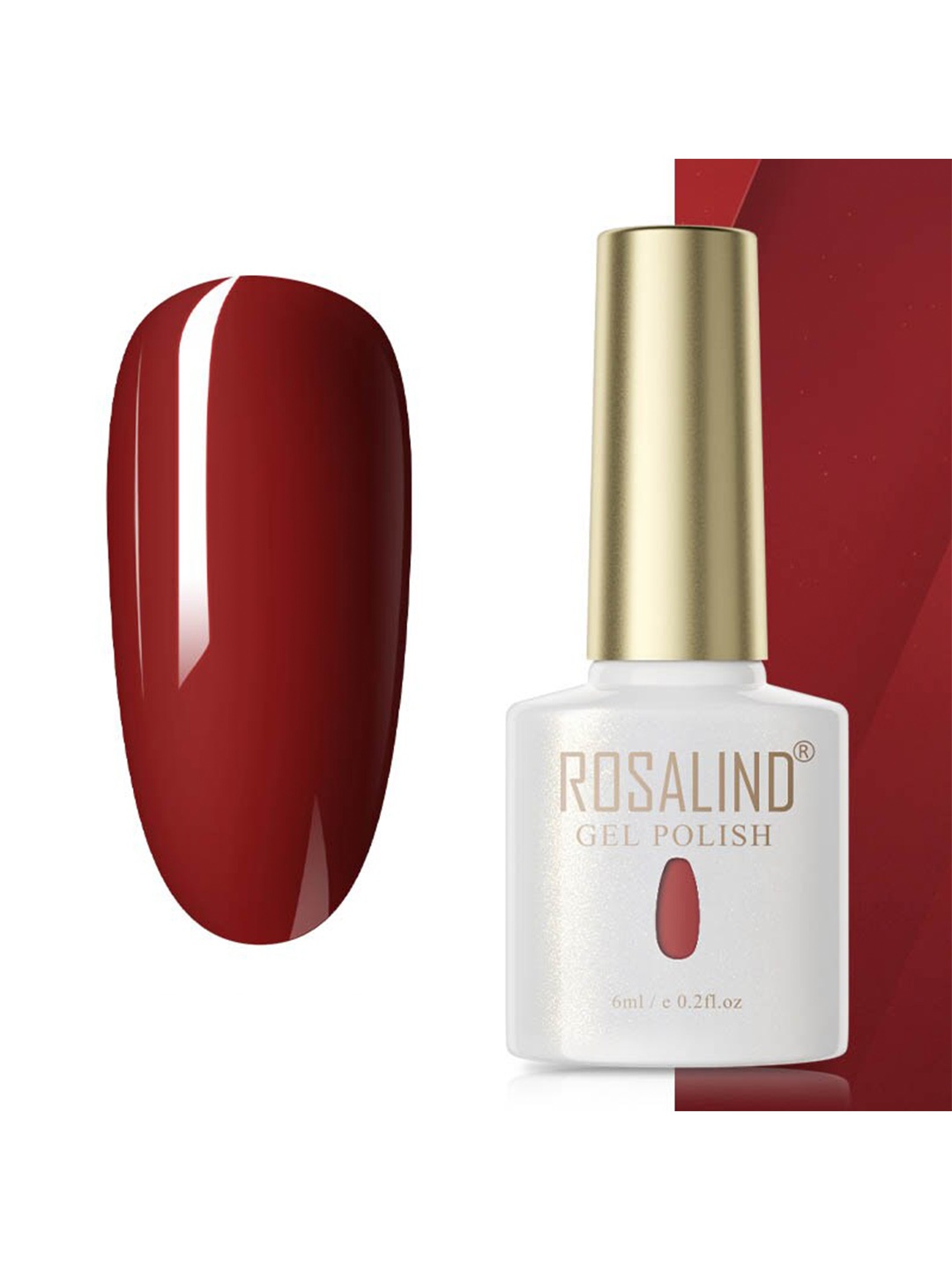

ROSALIND Soak Off RAE Pure Color UV LED Gel Nail Polish - PX078, Maroon