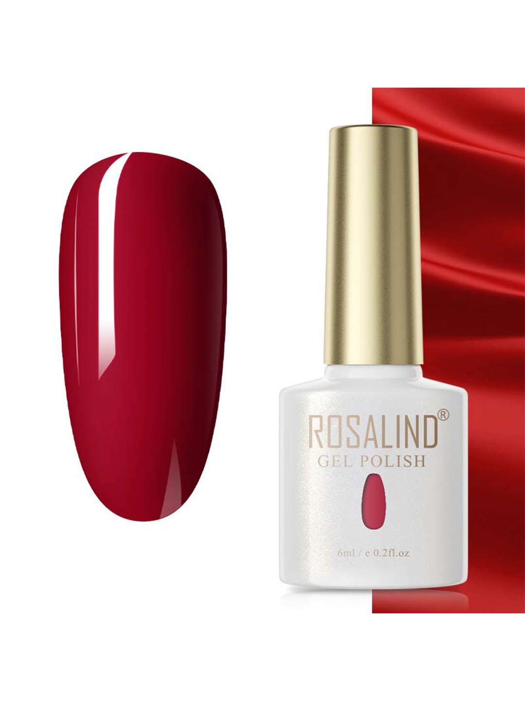 

ROSALIND Soak Off RAE Pure Color UV LED Gel Nail Polish - PX080, Maroon