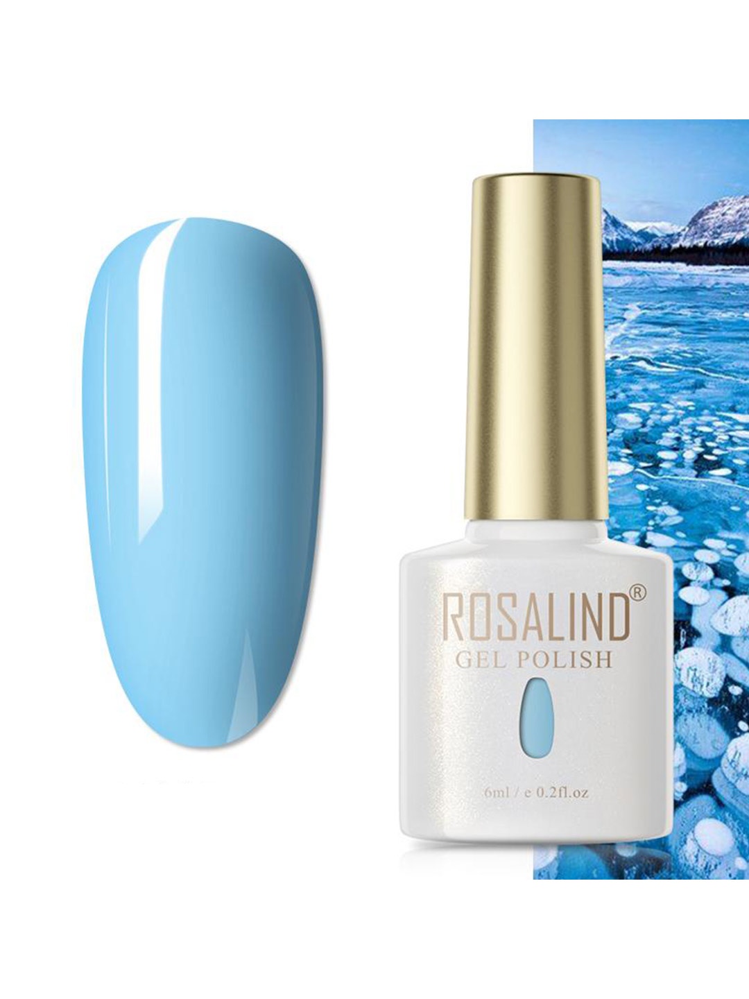 

ROSALIND Soak Off RAE Pure Color UV LED Gel Nail Polish - PX023, Blue