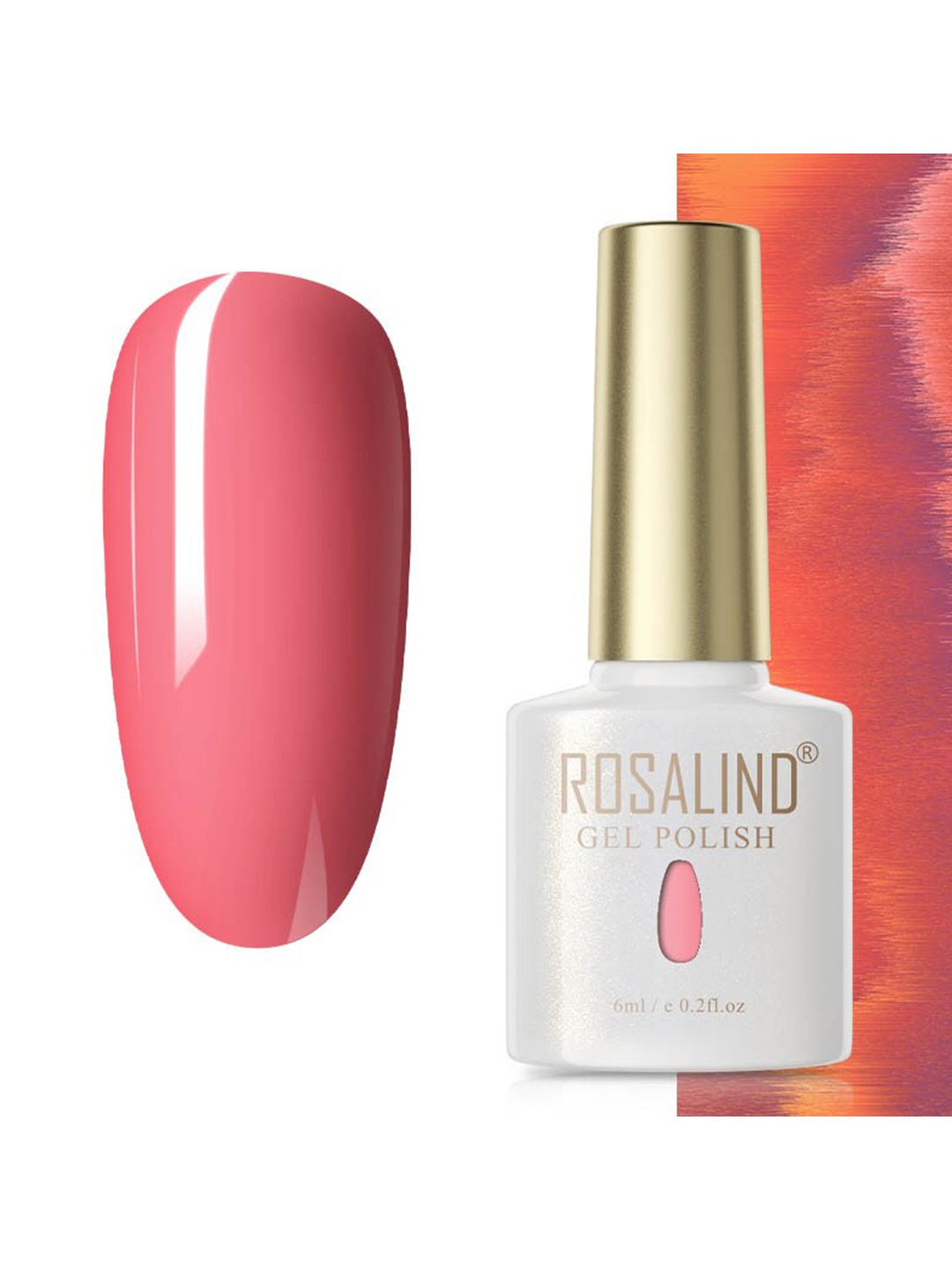 

ROSALIND Soak Off RAE Pure Color UV LED Gel Nail Polish - PX085, Pink