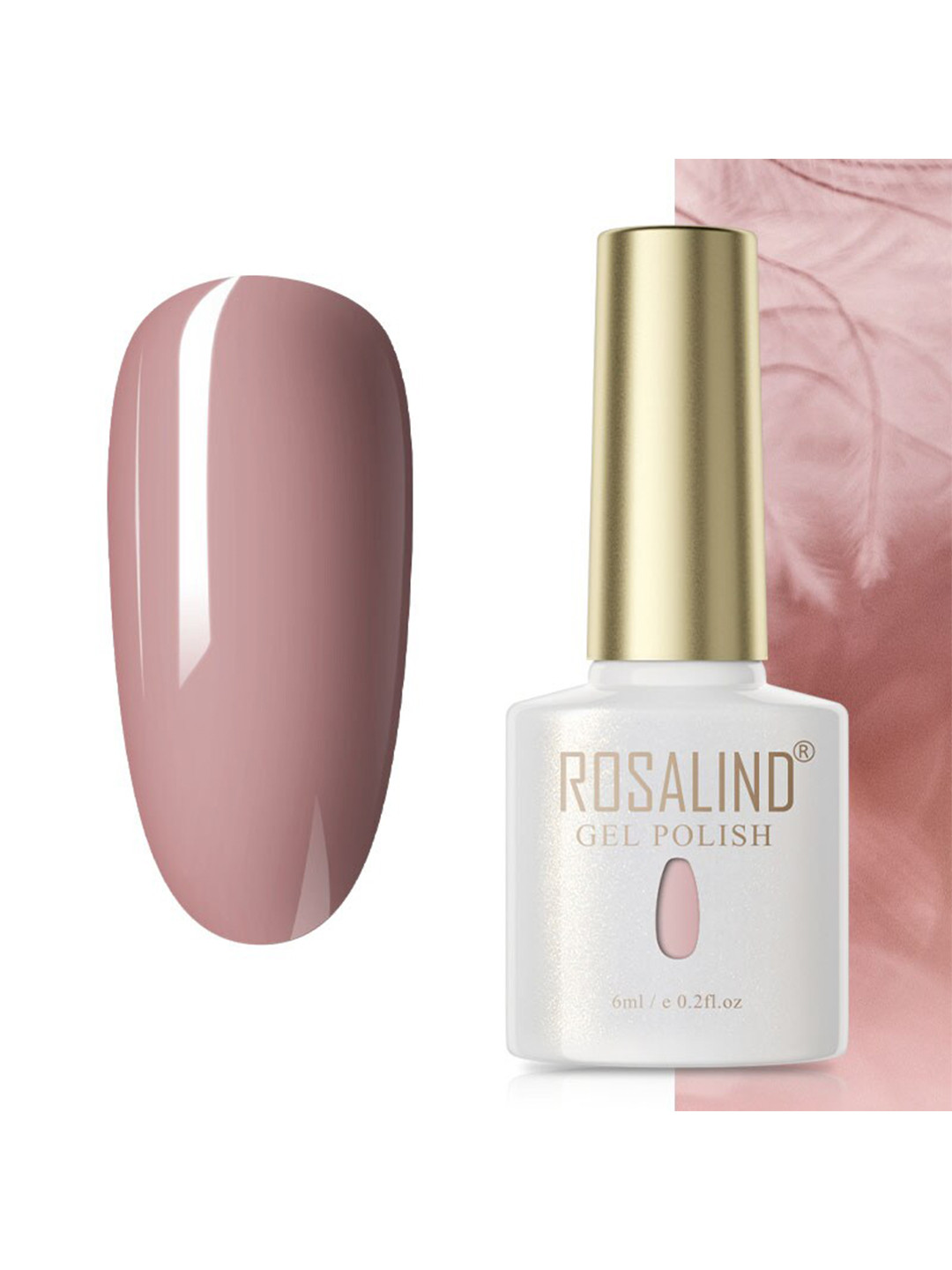 

ROSALIND Soak Off RAE Pure Color UV LED Gel Nail Polish - PX054, Pink