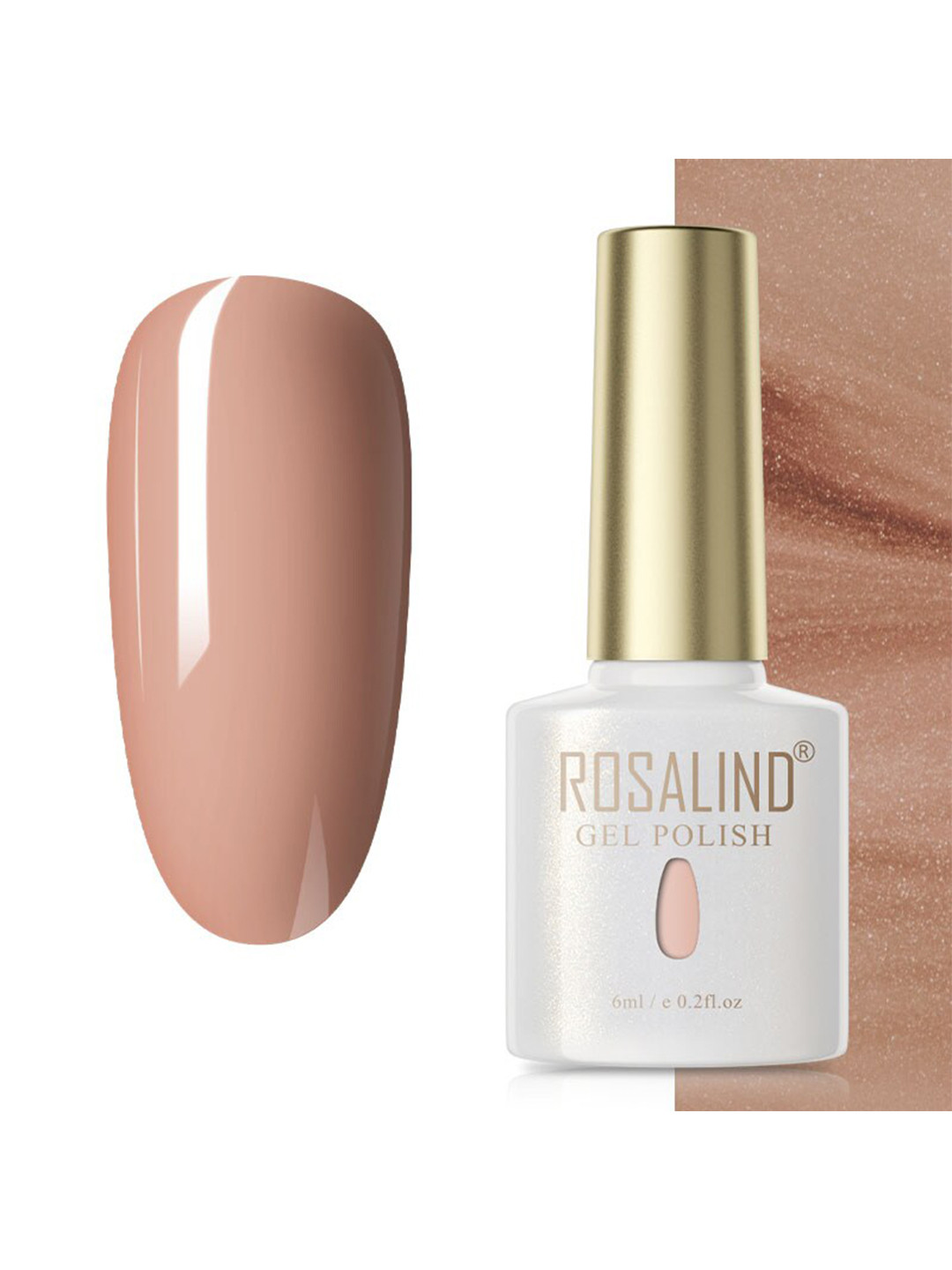 

ROSALIND Soak Off RAE Pure Color UV LED Gel Nail Polish - PX053, Nude