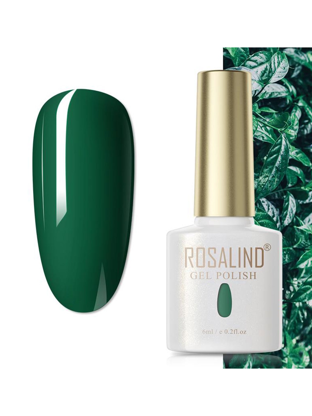 

ROSALIND Soak Off RAE Pure Color UV LED Gel Nail Polish - PX021, Green