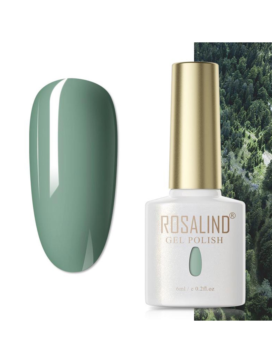 

ROSALIND Soak Off RAE Pure Color UV LED Gel Nail Polish - PX020, Green