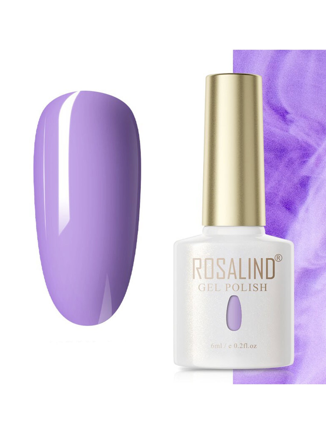 

ROSALIND Soak Off RAE Pure Color UV LED Gel Nail Polish - PX042, Lavender