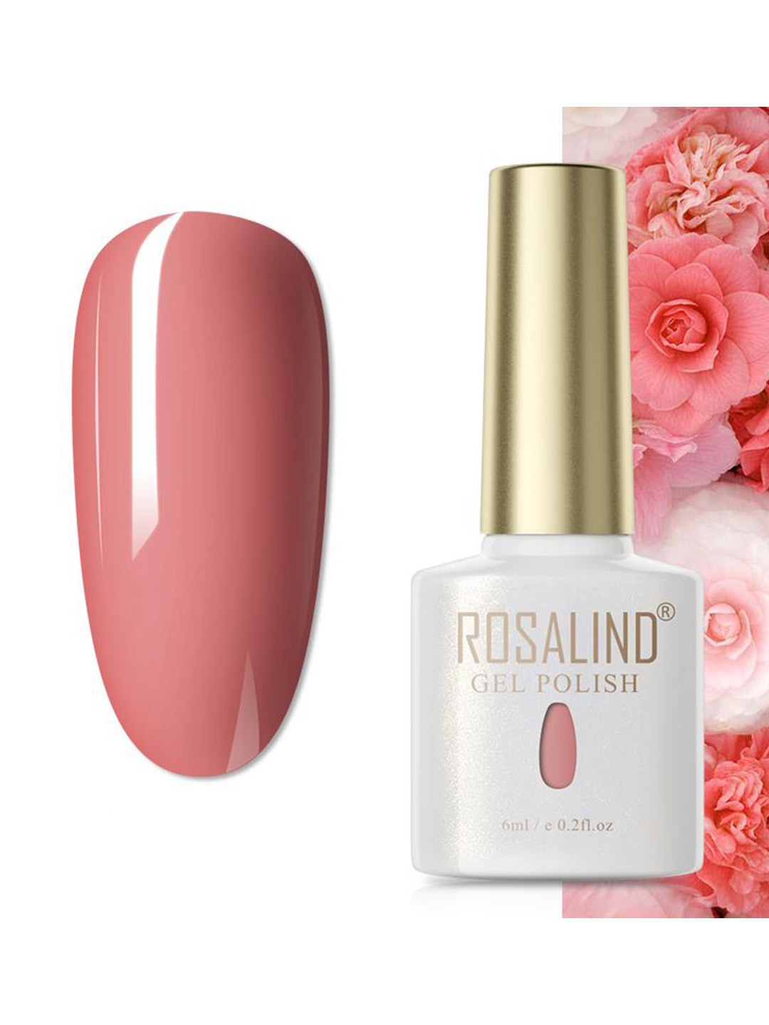 

ROSALIND Soak Off RAE Pure Color UV LED Gel Nail Polish - PX009, Pink