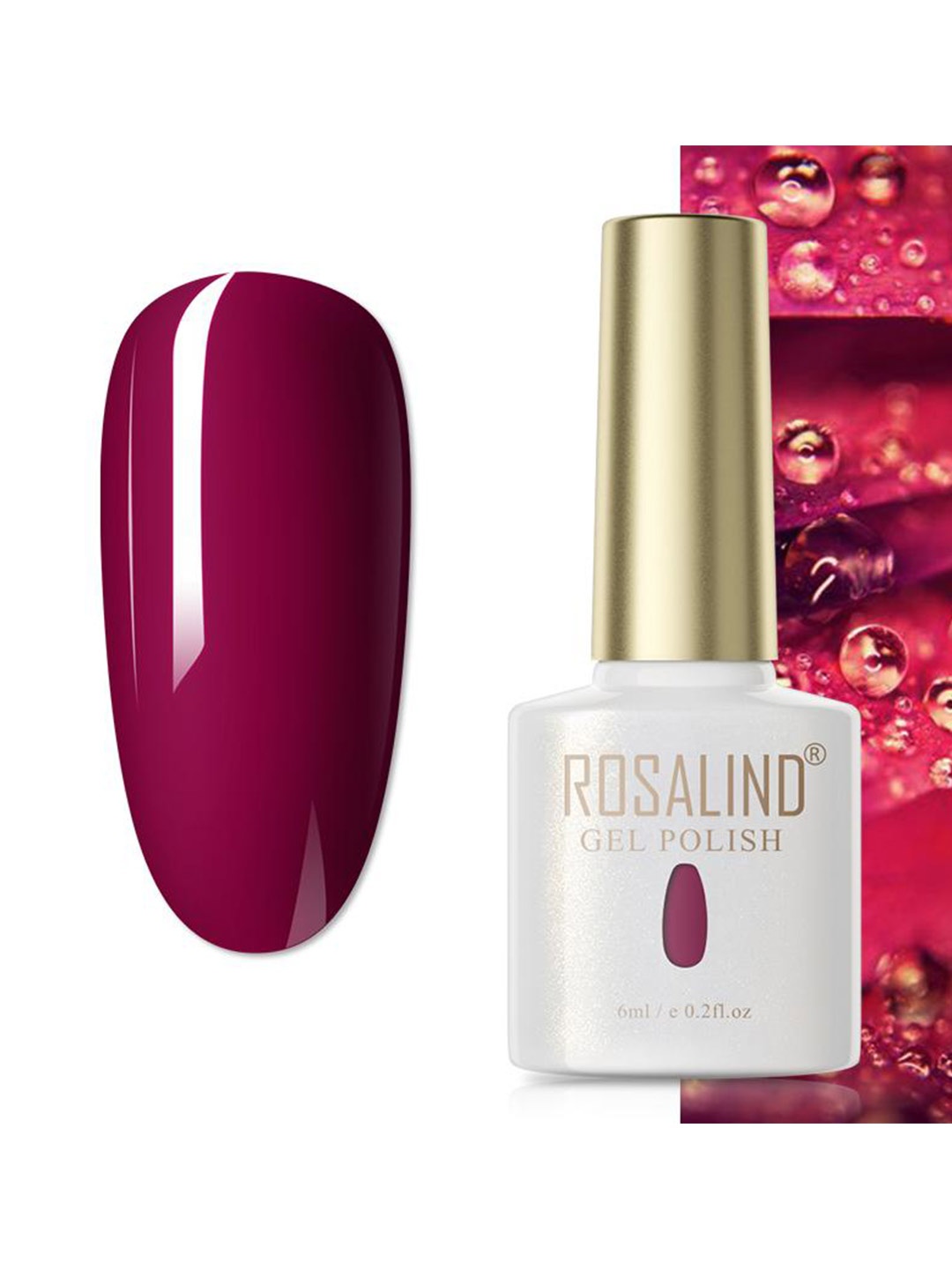 

ROSALIND Pure Color Soak-Off UV/LED Gel Nail Polish - PX028, Magenta