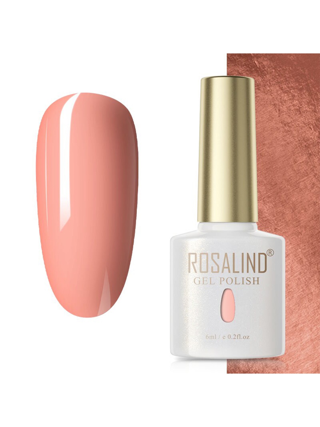 

ROSALIND Pure Color Soak-Off UV/LED Gel Nail Polish - PX060, Peach
