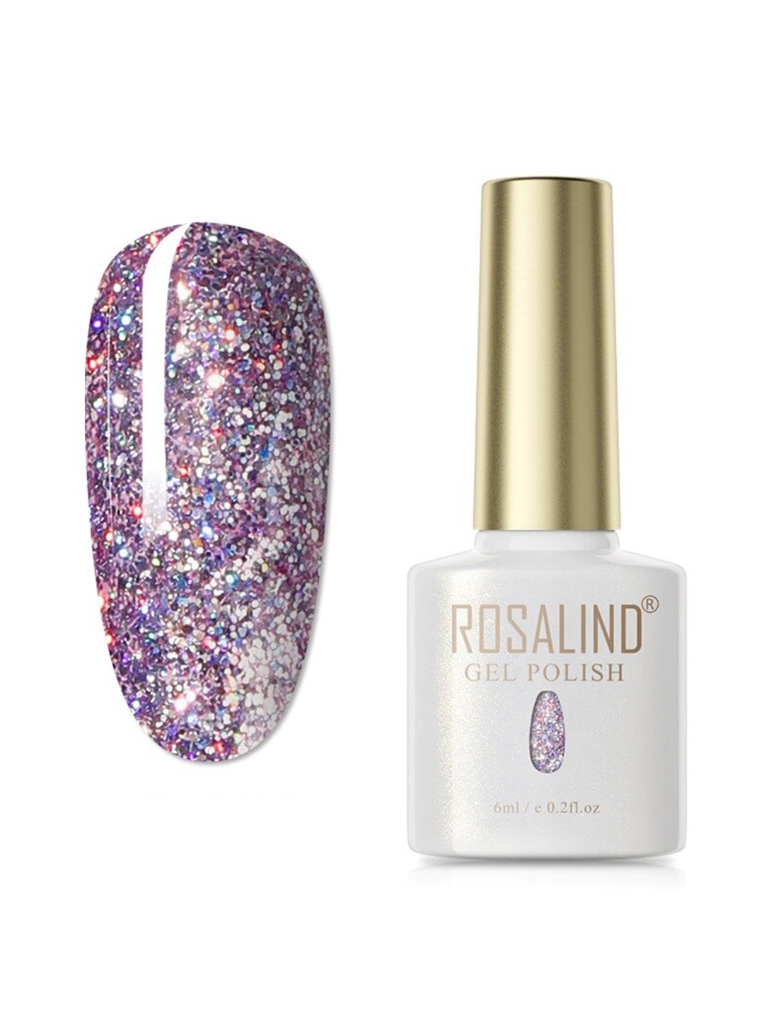 ROSALIND Pure Color Soak-Off UV/LED Gel Nail Polish - PX038, Purple