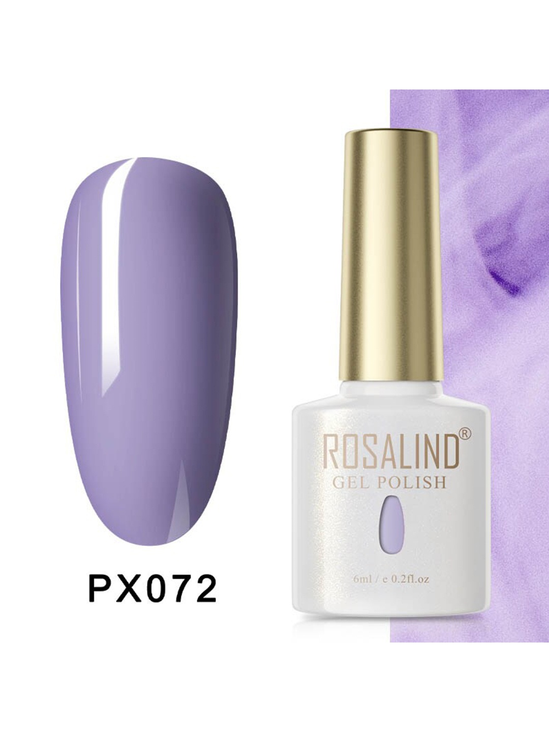 

ROSALIND Pure Color Soak-Off UV/LED Gel Nail Polish - PX072, Lavender