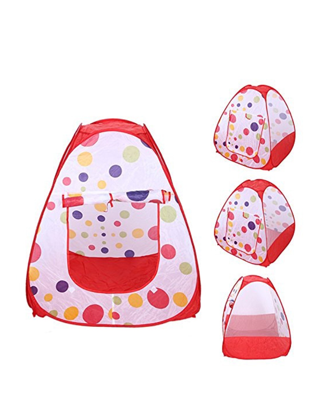 

CHOCOZONE Unisex Kids White, Red and Blue Printed Tent House