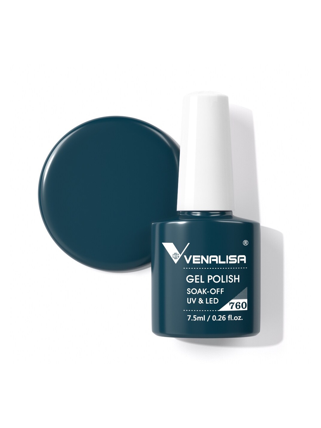 

VENALISA Soak-Off UV & LED Gel Nail Polish - Shade 760, Green