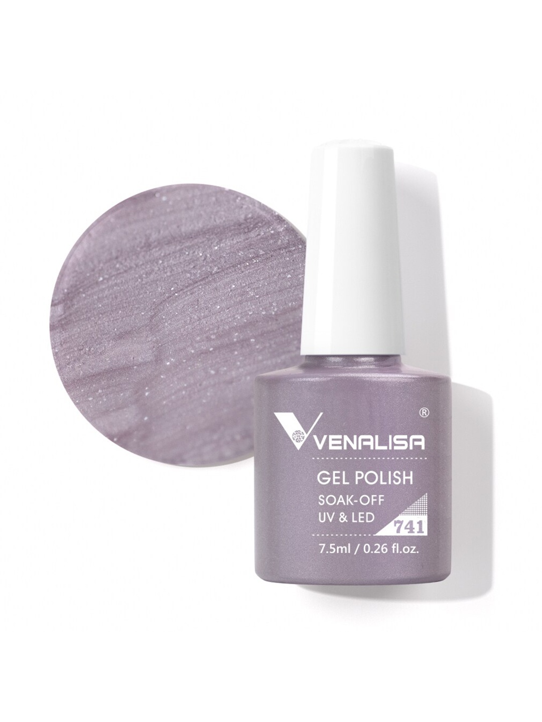 

VENALISA Soak-Off UV LED Long-Wearing Gel Nail Polish - Shade 741, Purple