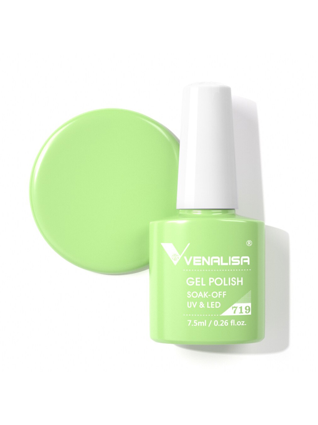 

VENALISA Soak-Off UV LED Long-Wearing Gel Nail Polish - Shade 719, Green