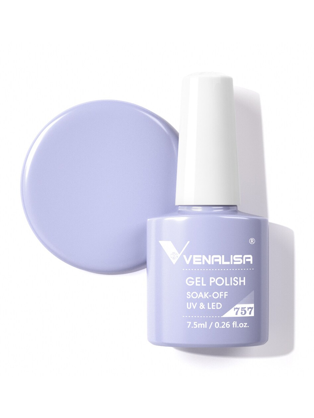 

VENALISA Soak-Off UV LED Long-Wearing Gel Nail Polish - Shade 757, Lavender