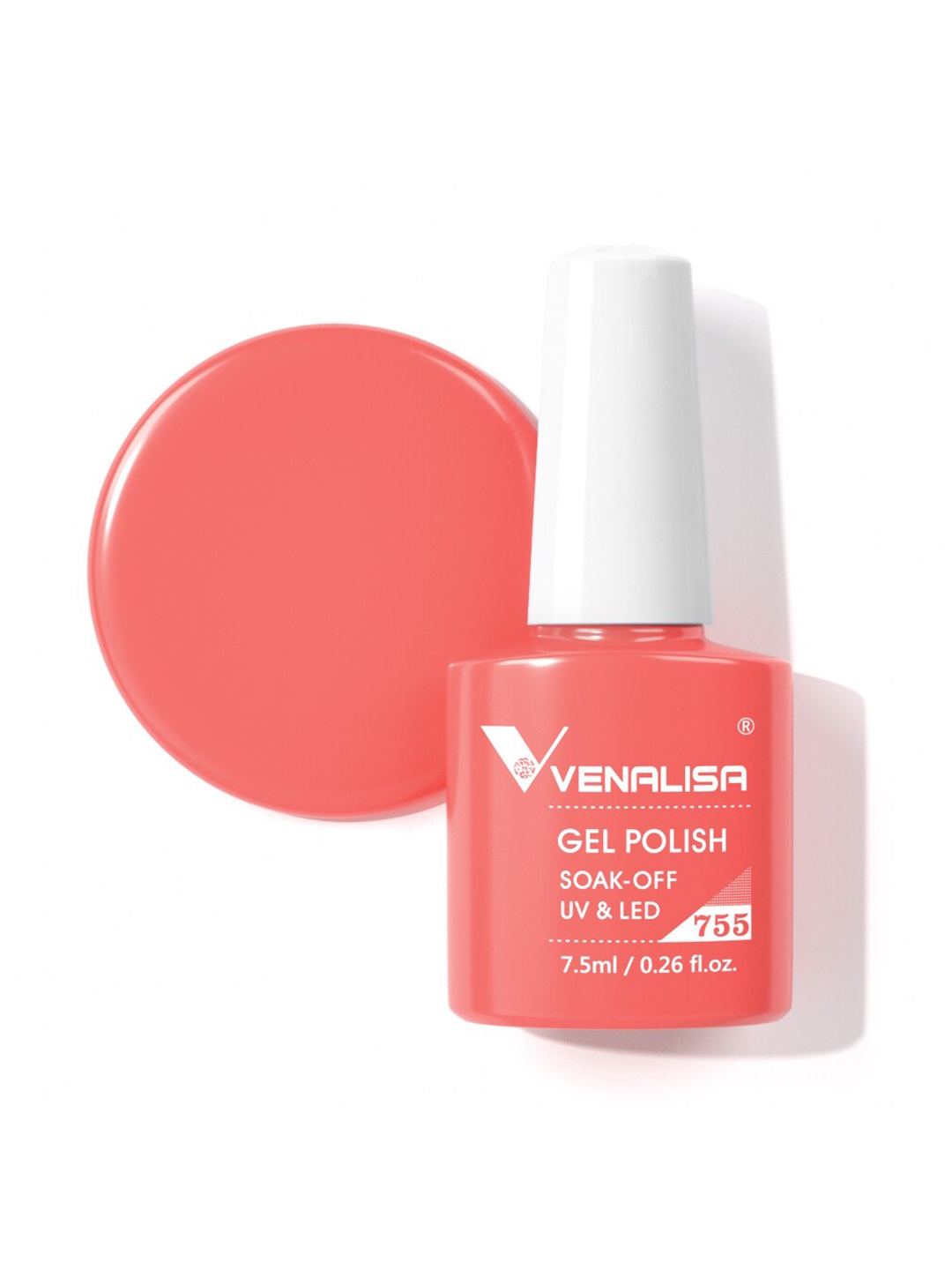 

VENALISA Soak-Off UV LED Long-Wearing Gel Nail Polish - Shade 755, Pink